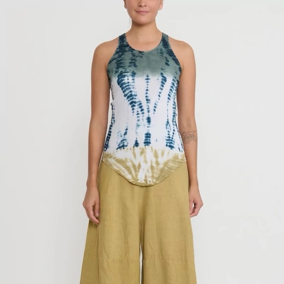 Gilda Midani Cotton 'Forest' Dyed Tank Top - Picture 2 of 10